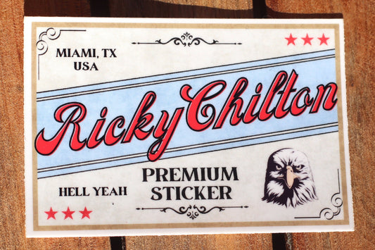 RICKY CHILTON PREMIUM STICKER